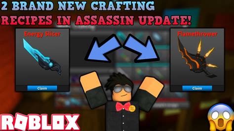 All Crafting Recipes In Assassin Roblox How Do You Enable The Admin Bar In Roblox - all crafting recipes for assassin update roblox